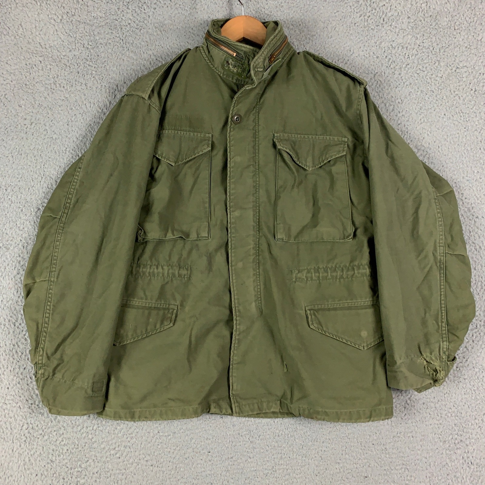 Vintage Military Og-107 M-65 Field Jacket Mens Small Short Green 1974 Vietnam Us